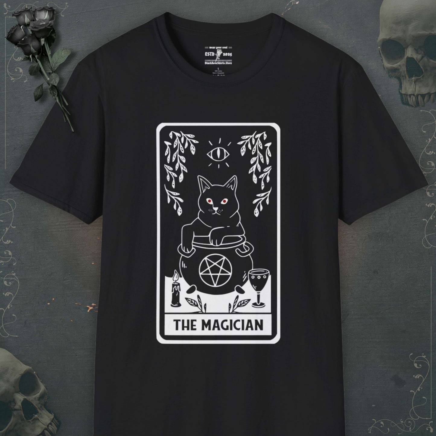 Unleash your inner darkness with our skeleton shirts, emo shirts, grunge shirts, and stylish goth shirts to echo rebellion.