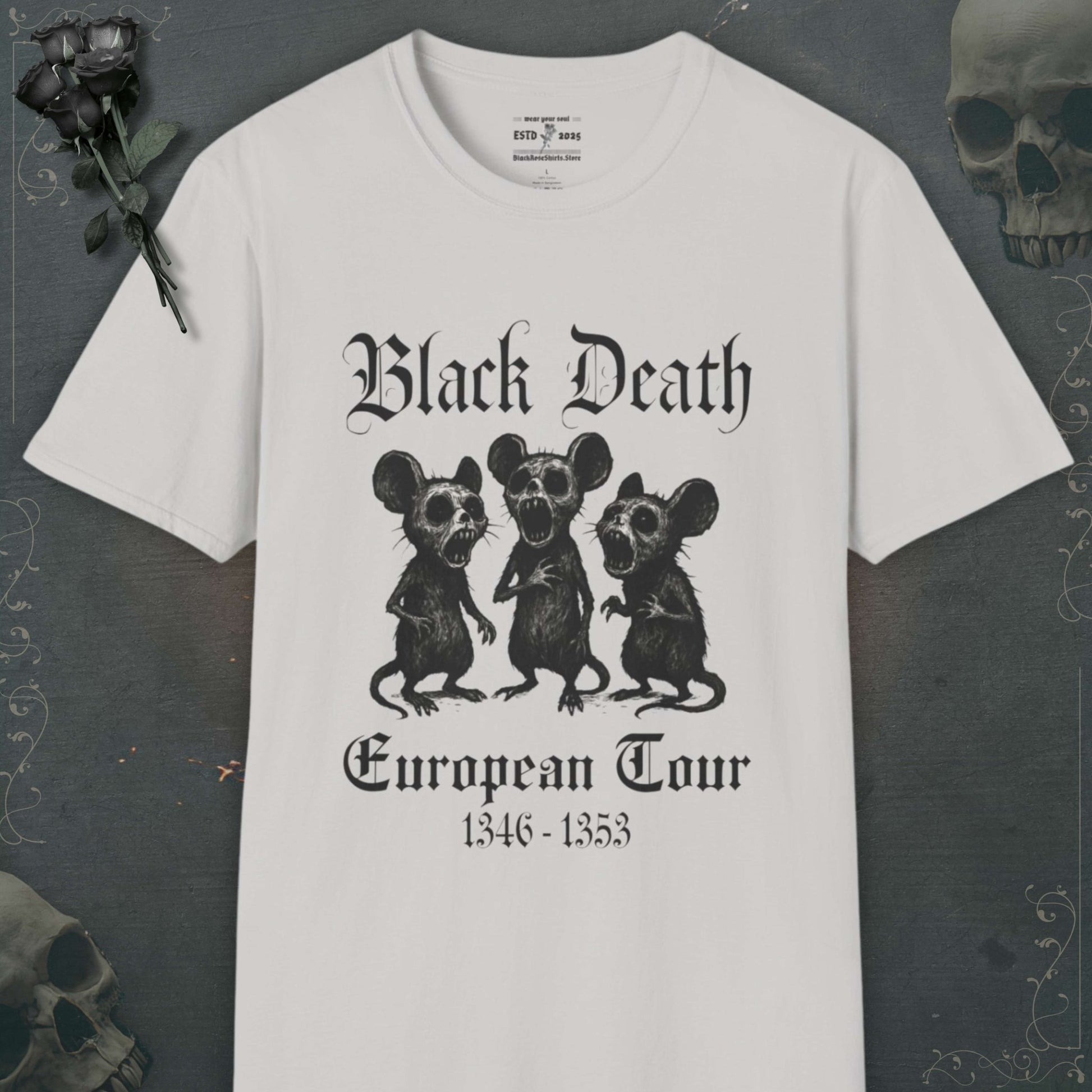 Unleash your inner darkness with our skeleton shirts, emo shirts, grunge shirts, and stylish goth shirts to echo rebellion.