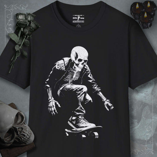 Unleash your inner darkness with our skeleton shirts, emo shirts, grunge shirts, and stylish goth shirts to echo rebellion.