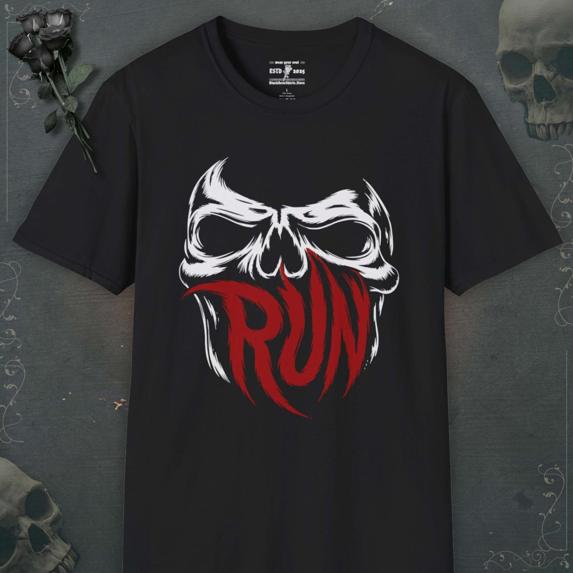 Unleash your inner darkness with our skeleton shirts, emo shirts, grunge shirts, and stylish goth shirts to echo rebellion.