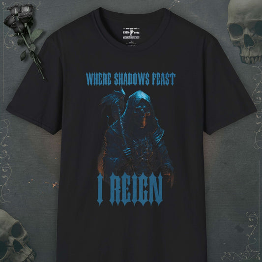 Unleash your inner darkness with our skeleton shirts, emo shirts, grunge shirts, and stylish goth shirts to echo rebellion.
